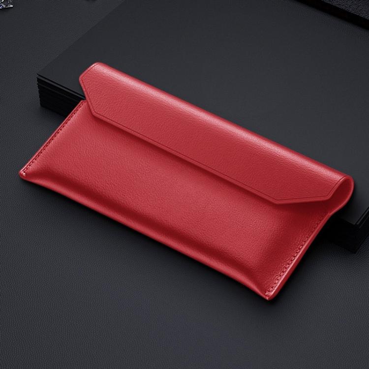 Custodia per telefono in vera pelle con design a busta, For Samsung Galaxy Z TriFold