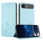 Custodia magnetica per telefono in ecopelle con motivo tulipani e farfalle., For iPhone Air, For iPhone 16 Pro Max