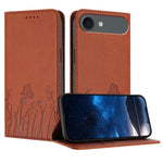 Custodia magnetica per telefono in ecopelle con motivo tulipani e farfalle., For iPhone Air, For iPhone 16 Pro Max