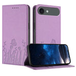 Custodia magnetica per telefono in ecopelle con motivo tulipani e farfalle., For iPhone Air, For iPhone 16 Pro Max