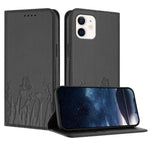 Custodia magnetica per telefono in ecopelle con motivo tulipani e farfalle., For iPhone 12 mini, For iPhone 11 Pro Max