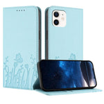 Custodia magnetica per telefono in ecopelle con motivo tulipani e farfalle., For iPhone 11, For iPhone 11 Pro