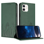 Custodia magnetica per telefono in ecopelle con motivo tulipani e farfalle., For iPhone 11, For iPhone 11 Pro