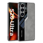 Custodia per telefono GKK Plating TPU + Pelle Supercar Satinata a copertura totale, For Samsung Galaxy S26 Ultra 5G