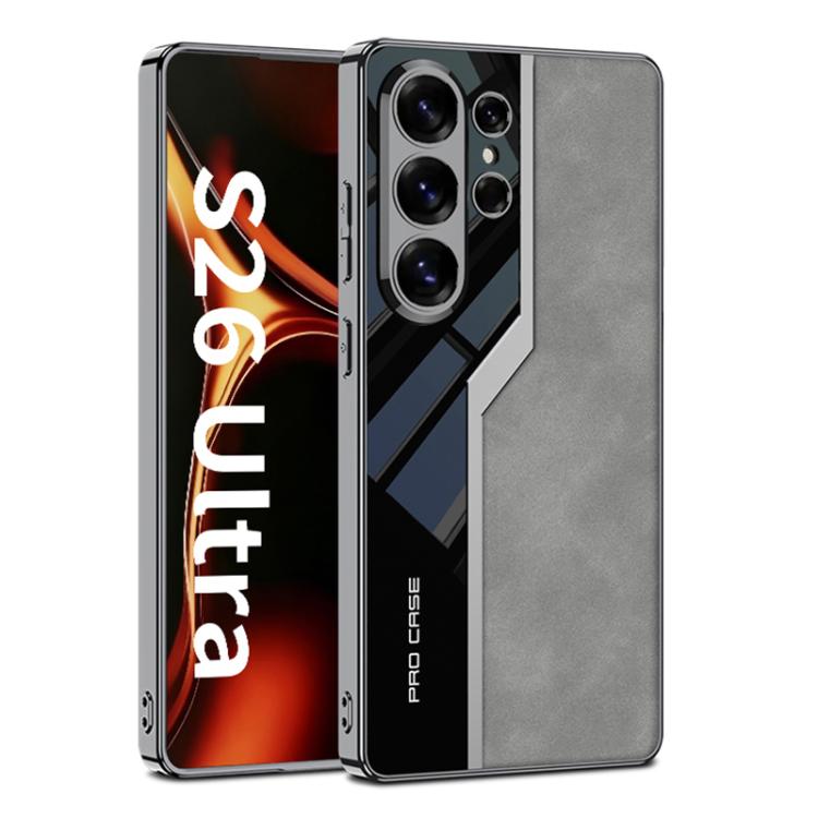 Custodia per telefono GKK Plating TPU + Pelle Supercar Satinata a copertura totale, For Samsung Galaxy S26 Ultra 5G