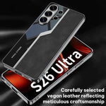 Custodia per telefono GKK Plating TPU + Pelle Supercar Satinata a copertura totale, For Samsung Galaxy S26 Ultra 5G