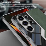 Custodia per telefono GKK Plating TPU + Pelle Supercar Satinata a copertura totale, For Samsung Galaxy S26 Ultra 5G