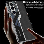 Custodia per telefono GKK Plating TPU + Pelle Supercar Satinata a copertura totale, For Samsung Galaxy S26 Ultra 5G