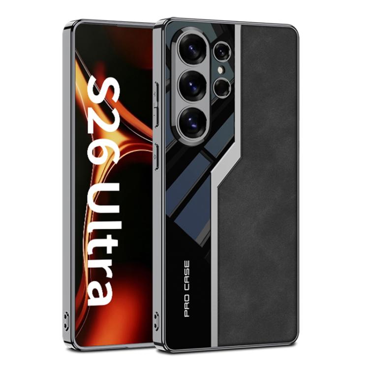 Custodia per telefono GKK Plating TPU + Pelle Supercar Satinata a copertura totale, For Samsung Galaxy S26 Ultra 5G
