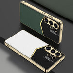 Custodia per telefono GKK Plating in TPU morbido + pelle a copertura totale, For Samsung Galaxy S26 Ultra 5G