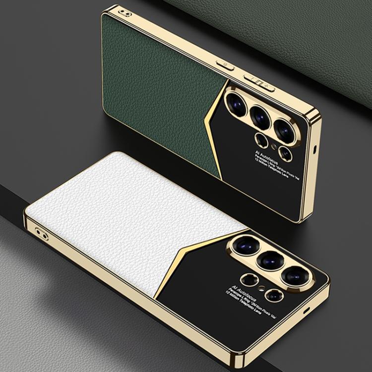 Custodia per telefono GKK Plating in TPU morbido + pelle a copertura totale, For Samsung Galaxy S26 Ultra 5G