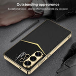 Custodia per telefono GKK Plating in TPU morbido + pelle a copertura totale, For Samsung Galaxy S26 Ultra 5G