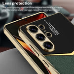 Custodia per telefono GKK Plating in TPU morbido + pelle a copertura totale, For Samsung Galaxy S26 Ultra 5G