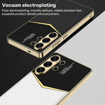 Custodia per telefono GKK Plating in TPU morbido + pelle a copertura totale, For Samsung Galaxy S26 Ultra 5G