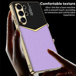 Custodia per telefono GKK Plating in TPU morbido + pelle a copertura totale, For Samsung Galaxy S26 Ultra 5G