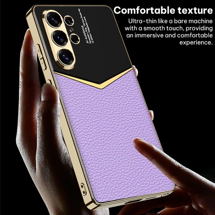 Custodia per telefono GKK Plating in TPU morbido + pelle a copertura totale, For Samsung Galaxy S26 Ultra 5G