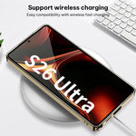 Custodia per telefono GKK Plating in TPU morbido + pelle a copertura totale, For Samsung Galaxy S26 Ultra 5G