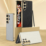Custodia per telefono GKK in pelle placcata broccato argento, For Samsung Galaxy S26 Ultra 5G