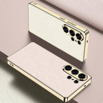 Custodia per telefono GKK in pelle placcata broccato argento, For Samsung Galaxy S26 Ultra 5G