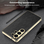 Custodia per telefono GKK in pelle placcata broccato argento, For Samsung Galaxy S26 Ultra 5G