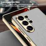 Custodia per telefono GKK in pelle placcata broccato argento, For Samsung Galaxy S26 Ultra 5G