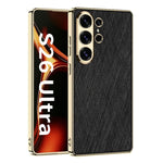 Custodia per telefono GKK in pelle placcata broccato argento, For Samsung Galaxy S26 Ultra 5G
