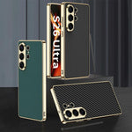 Custodia per telefono GKK Plating in TPU + Pelle a copertura totale, For Samsung Galaxy S26 Ultra 5G