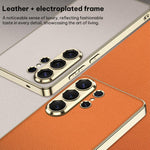 Custodia per telefono GKK Plating in TPU + Pelle a copertura totale, For Samsung Galaxy S26 Ultra 5G