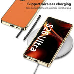 Custodia per telefono GKK Plating in TPU + Pelle a copertura totale, For Samsung Galaxy S26 Ultra 5G