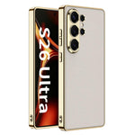 Custodia per telefono GKK Plating in TPU + Pelle a copertura totale, For Samsung Galaxy S26 Ultra 5G