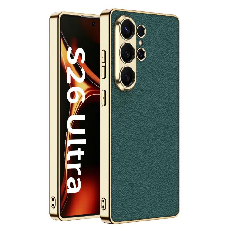 Custodia per telefono GKK Plating in TPU + Pelle a copertura totale, For Samsung Galaxy S26 Ultra 5G