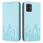 Custodia magnetica per telefono in ecopelle con motivo tulipani e farfalle., For Samsung Galaxy XCover7 Pro, For Samsung Galaxy XCover7