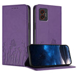 Custodia magnetica per telefono in ecopelle con motivo tulipani e farfalle., For Samsung Galaxy XCover7 Pro, For Samsung Galaxy XCover7
