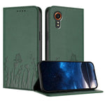 Custodia magnetica per telefono in ecopelle con motivo tulipani e farfalle., For Samsung Galaxy XCover7 Pro, For Samsung Galaxy XCover7