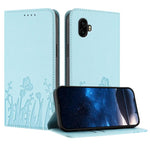 Custodia magnetica per telefono in ecopelle con motivo tulipani e farfalle., For Samsung Galaxy XCover6 Pro