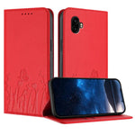 Custodia magnetica per telefono in ecopelle con motivo tulipani e farfalle., For Samsung Galaxy XCover6 Pro