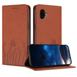 Custodia magnetica per telefono in ecopelle con motivo tulipani e farfalle., For Samsung Galaxy XCover6 Pro