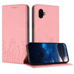 Custodia magnetica per telefono in ecopelle con motivo tulipani e farfalle., For Samsung Galaxy XCover6 Pro