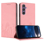 Custodia magnetica per telefono in ecopelle con motivo tulipani e farfalle., For Samsung Galaxy S23 FE 5G, For Samsung Galaxy S23 Ultra 5G