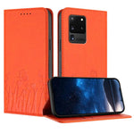 Custodia magnetica per telefono in ecopelle con motivo tulipani e farfalle., For Samsung Galaxy S20 Ultra, For Samsung Galaxy S20
