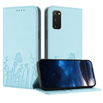 Custodia magnetica per telefono in ecopelle con motivo tulipani e farfalle., For Samsung Galaxy S20 FE, For Samsung Galaxy S22 Ultra 5G