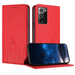 Custodia magnetica per telefono in ecopelle con motivo tulipani e farfalle., For Samsung Galaxy Note20 Ultra, For Samsung Galaxy Note20