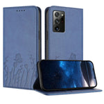 Custodia magnetica per telefono in ecopelle con motivo tulipani e farfalle., For Samsung Galaxy Note20 Ultra, For Samsung Galaxy Note20