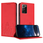 Custodia magnetica per telefono in ecopelle con motivo tulipani e farfalle., For Samsung Galaxy Note20 Ultra, For Samsung Galaxy Note20