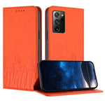 Custodia magnetica per telefono in ecopelle con motivo tulipani e farfalle., For Samsung Galaxy Note20 Ultra, For Samsung Galaxy Note20