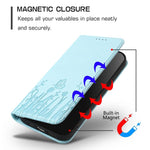 Custodia magnetica per telefono in ecopelle con motivo tulipani e farfalle., For Samsung Galaxy M36 5G, For Samsung Galaxy F16 5G