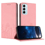 Custodia magnetica per telefono in ecopelle con motivo tulipani e farfalle., For Samsung Galaxy M14 5G, For Samsung Galaxy M13 India