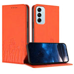 Custodia magnetica per telefono in ecopelle con motivo tulipani e farfalle., For Samsung Galaxy M14 5G, For Samsung Galaxy M13 India
