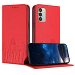 Custodia magnetica per telefono in ecopelle con motivo tulipani e farfalle., For Samsung Galaxy M14 5G, For Samsung Galaxy M13 India