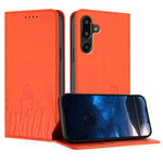 Custodia magnetica per telefono in ecopelle con motivo tulipani e farfalle., For Samsung Galaxy M36 5G, For Samsung Galaxy F16 5G